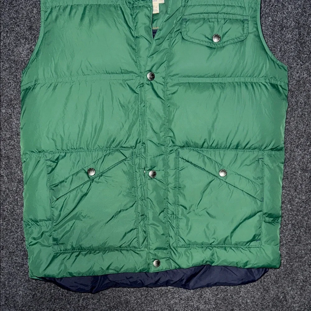 Lands' End Kids Green Puffer Vest